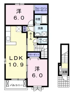 コンシェリアB【2階】の間取り