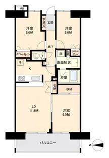 リーベスト東中山【9階】の間取り