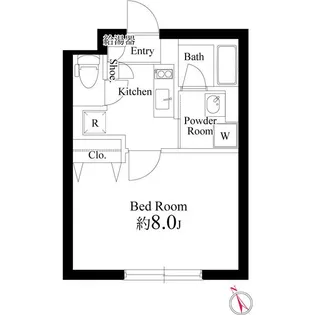 東京都新宿区早稲田鶴巻町【マンション】の間取り
