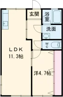リバーストーン【2階】の間取り