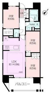 横須賀中央レジデンス【8階】の間取り