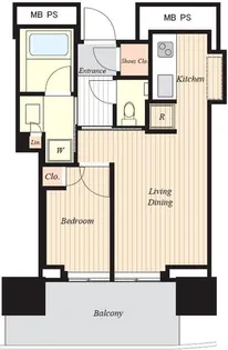 パークコート赤坂檜町ザ・タワー【14階】の間取り