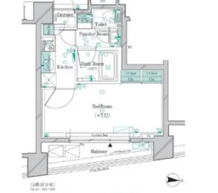 ガリシア大森East【4階】の間取り