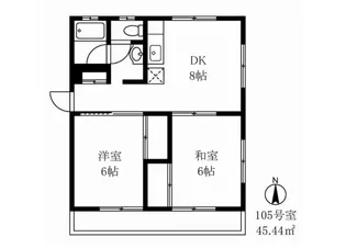 ラ・プラージュIII【1階】の間取り