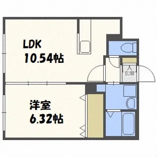 ブランドールプレミア【5階】の間取り