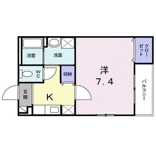 ボニータパレス 宝鏡【1階】の間取り