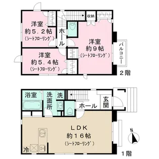 埼玉県三郷市中央4【一戸建】の間取り