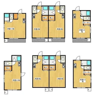 ワンルームのぞみ【2階】の間取り