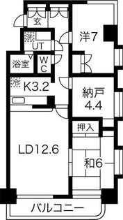 東急ドエルアルス南光台【3階】の間取り