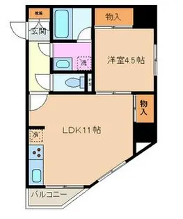 アルテール東日本橋【8階】の間取り