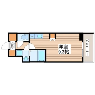 ラピスラズリ五橋【8階】の間取り