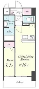 アン・ボルヌ【8階】の間取り