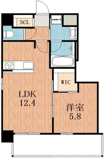 大阪府大阪市東住吉区湯里1【マンション】の間取り