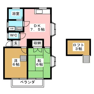 ヴィラ雅【2階】の間取り