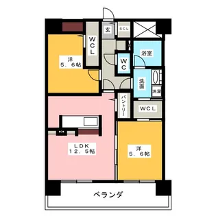 Angeaile【7階】の間取り