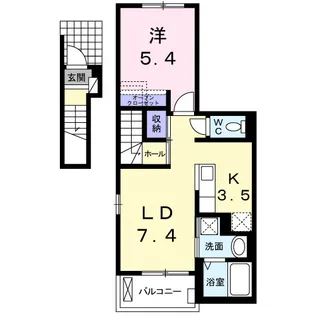 ノイクラール【2階】の間取り