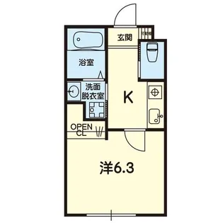 ソルーナ熊本駅東【2階】の間取り