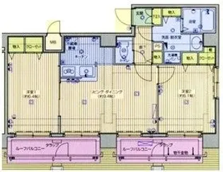 ガラ・ステージ日本橋【11階】の間取り
