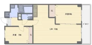 パークサイド蔵前【2階】の間取り