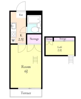 シティハイム第5【1階】の間取り