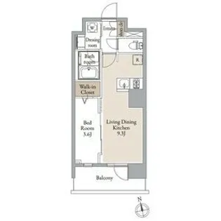 シーズンフラッツSENDAI EAST【3階】の間取り