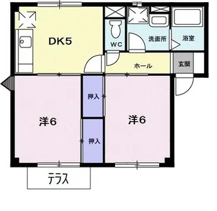 プラドール宍倉【1階】の間取り