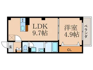 フォルモント城陽【3階】の間取り