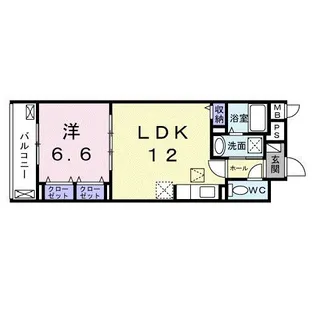 グルックパティオ高円寺【1階】の間取り