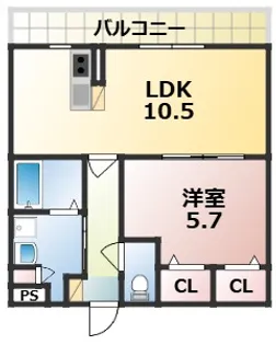 結充immeubleB館【3階】の間取り