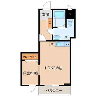 メリディアン多賀城南宮弐番館【3階】の間取り