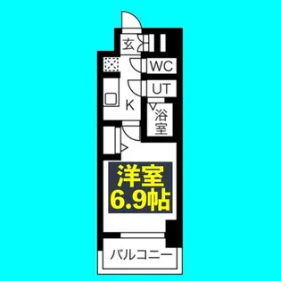 メイクスアート太閤通【12階】の間取り