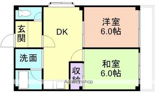 ラ・プラージュ松江中【2階】の間取り