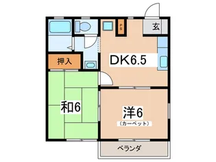 メゾンOKUTSU・B【2階】の間取り