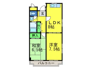 辻野ハイツ【3階】の間取り