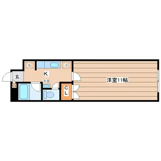 メゾン・ド・ジェルム【2階】の間取り