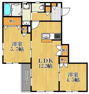 Chrysantheme【3階】の間取り
