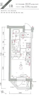 アゼスト阪東橋2【3階】の間取り