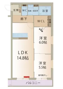 アーバンコート尾西【3階】の間取り