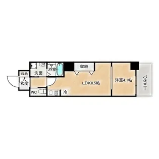 LIVE FLAT桜宮【6階】の間取り