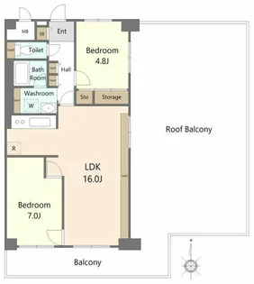 ニューライフマンション木場【10階】の間取り
