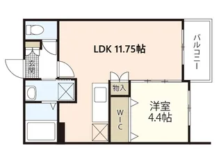 ル・シエル・ブルー【2階】の間取り