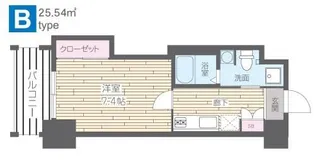 HF四条河原町レジデンス【6階】の間取り