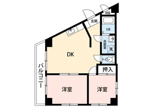 ドエルクレスト新蒲田【2階】の間取り