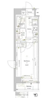 ルクレ高円寺アジールコート【1階】の間取り