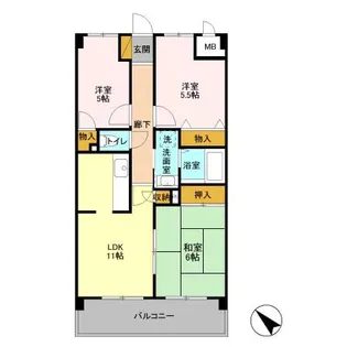 レジデンスJOKO【3階】の間取り