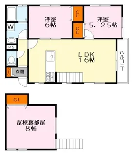 サンシャイン唐崎【2階】の間取り