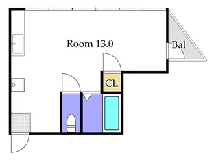 奉還町ビル【3階】の間取り