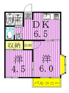 ファミーユ篠原【2階】の間取り