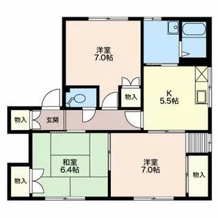 フレグランス ハイブリッジ【1階】の間取り