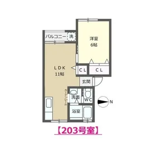 サンコーポ【2階】の間取り